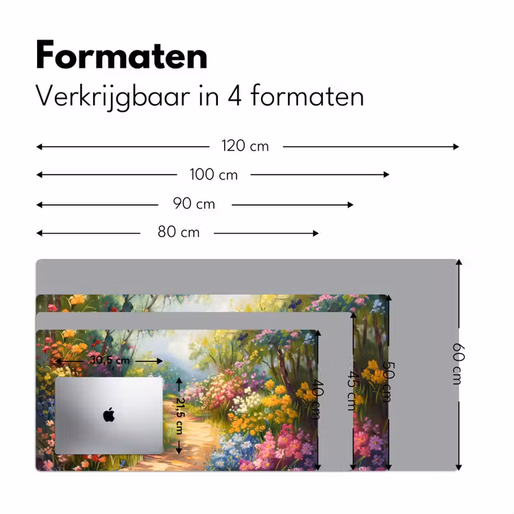 Bureau onderlegger - Natuur - Landschap - Bloemen - Kleurrijk — 7