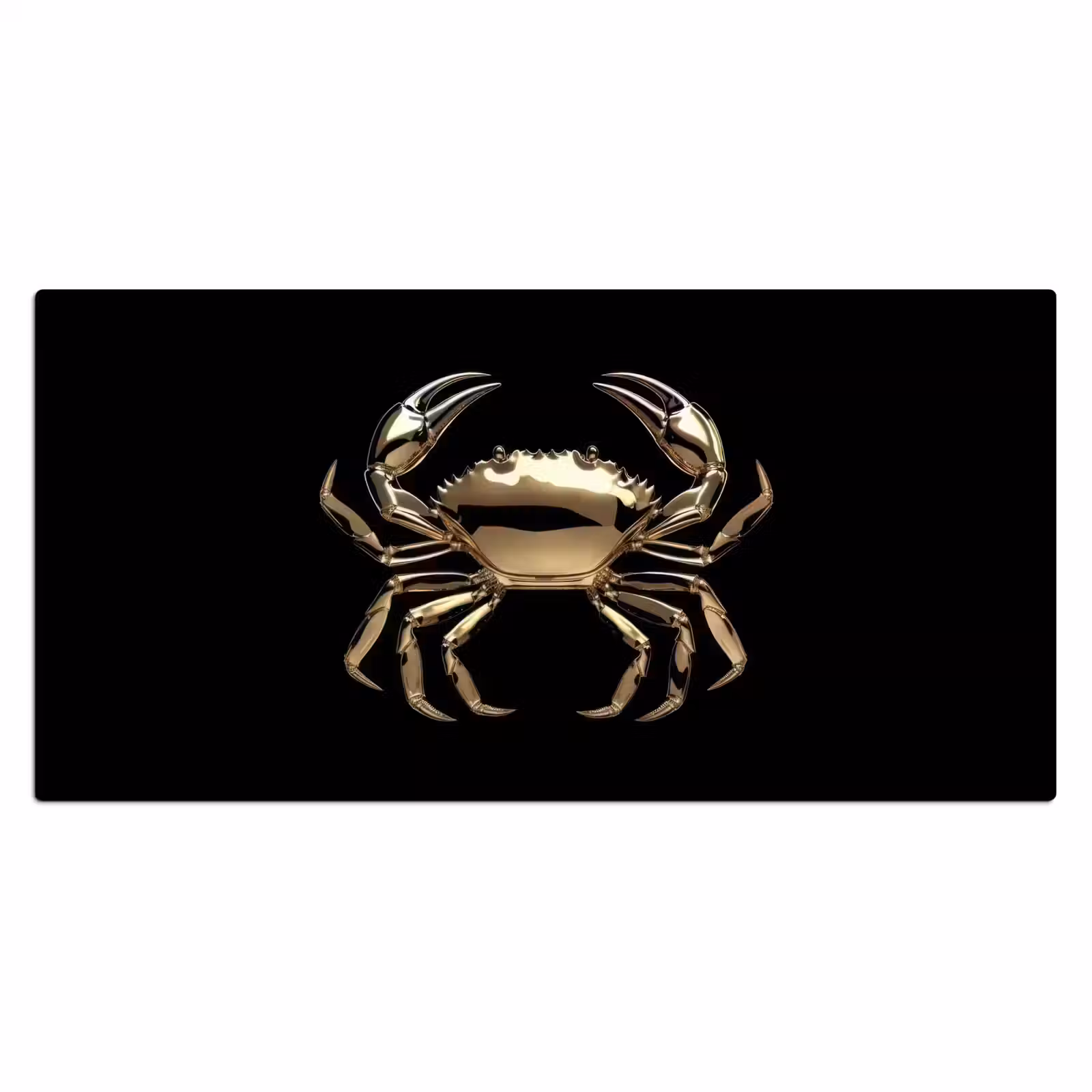 Bureau onderlegger - Goud - Krab - Dieren - Zwart — 1
