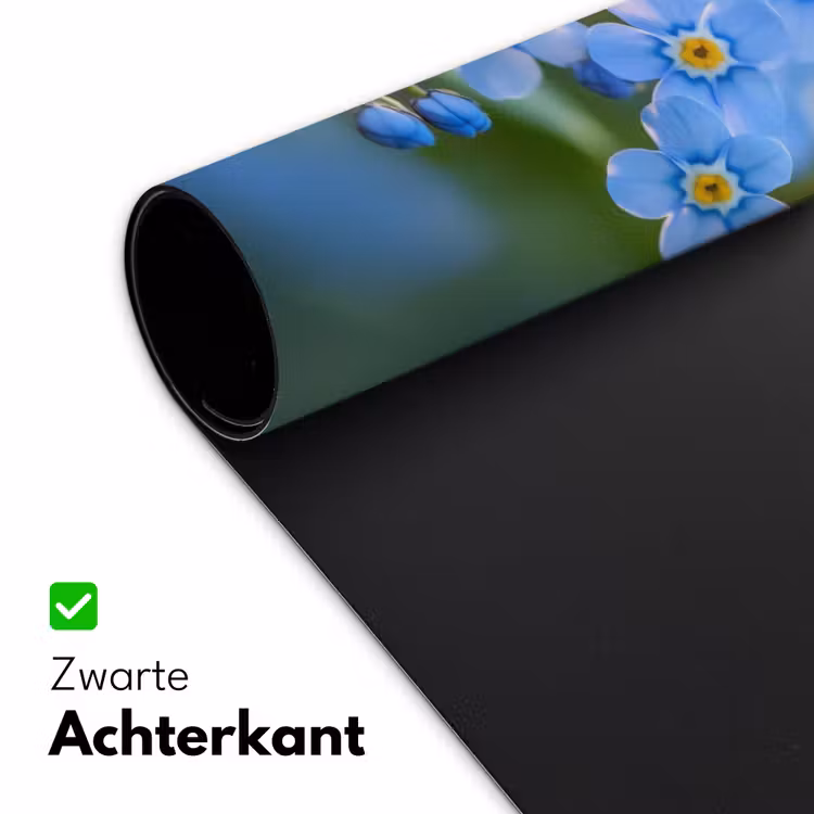 Bureau onderlegger - Bloemetjes - Blauw - Vergeet mij nietjes — 4