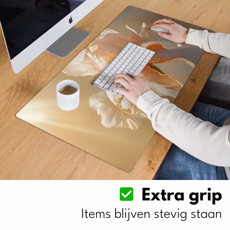 Bureau onderlegger - Close up - Oranje - Iris — 5