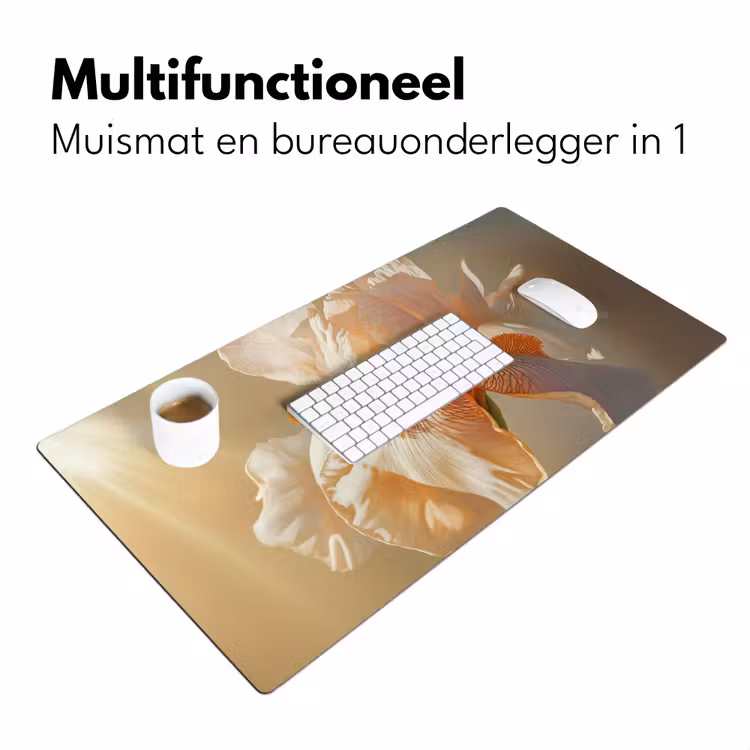 Bureau onderlegger - Close up - Oranje - Iris — 6