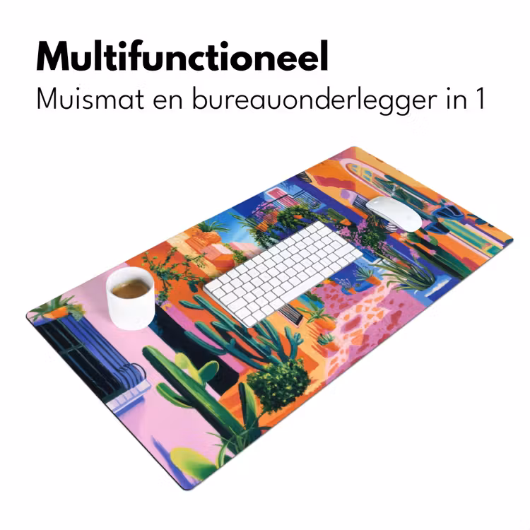 Bureau onderlegger - Geel - Blauw - Oranje - Huis — 6