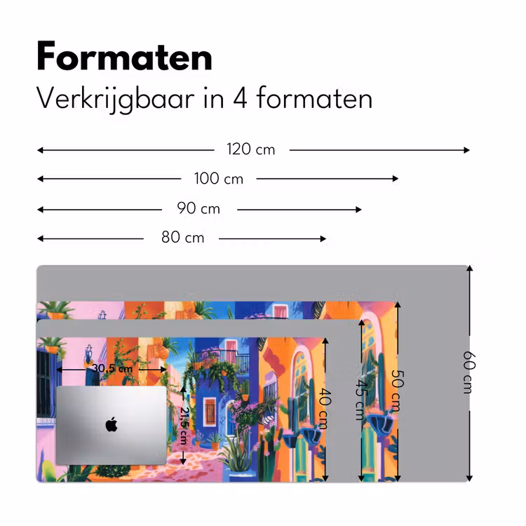 Bureau onderlegger - Geel - Blauw - Oranje - Huis — 7