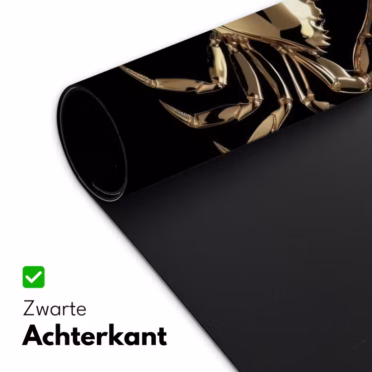 Bureau onderlegger - Goud - Krab - Dieren - Zwart — 4