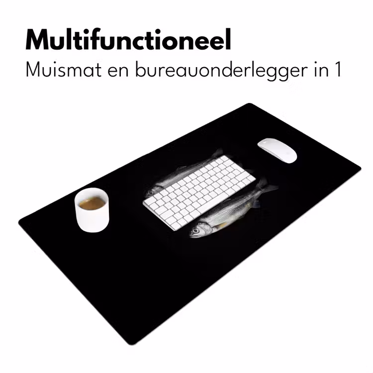 Bureau onderlegger - Haring - Vissen - Zwart — 6