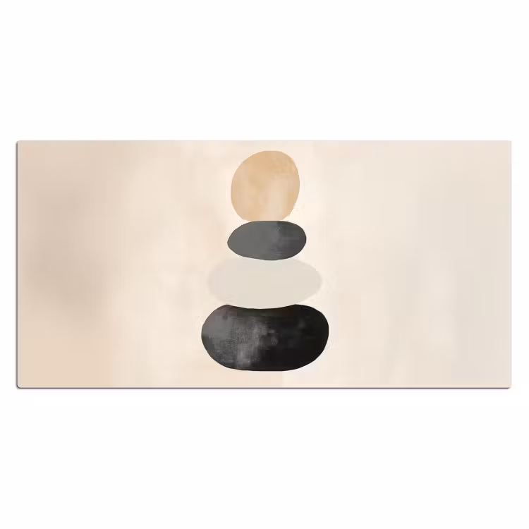 Bureau onderlegger - Japandi - Wabi sabi - Beige — 1