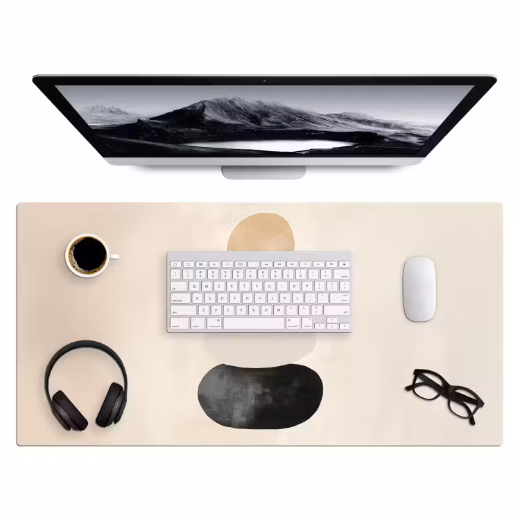 Bureau onderlegger - Japandi - Wabi sabi - Beige — 3