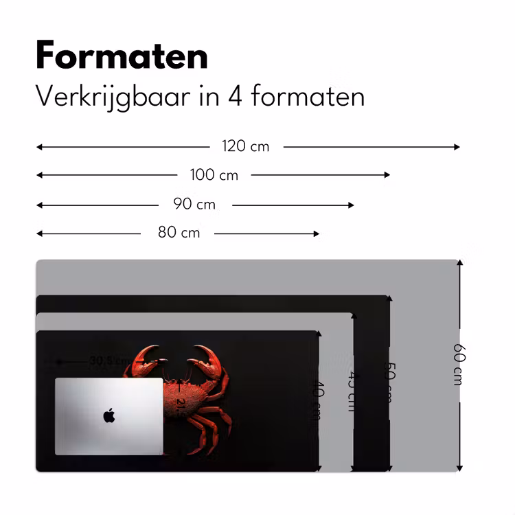 Bureau onderlegger - Krab - Rood - Vissen - Schaaldieren — 7