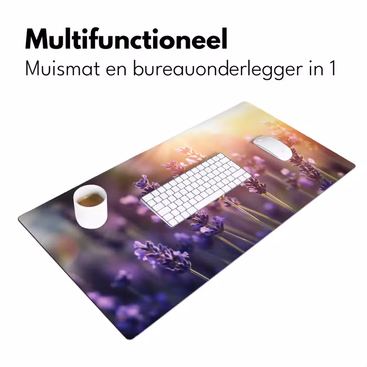 Bureau onderlegger - Lavendelbloemen - Paars - Zonlicht — 6