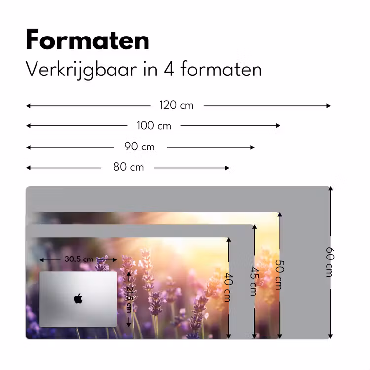 Bureau onderlegger - Lavendelbloemen - Paars - Zonlicht — 7