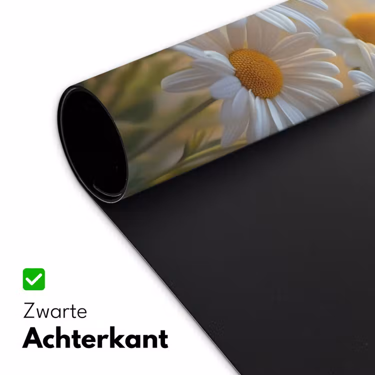 Bureau onderlegger - Madeliefjes - Wit - Zonlicht — 4