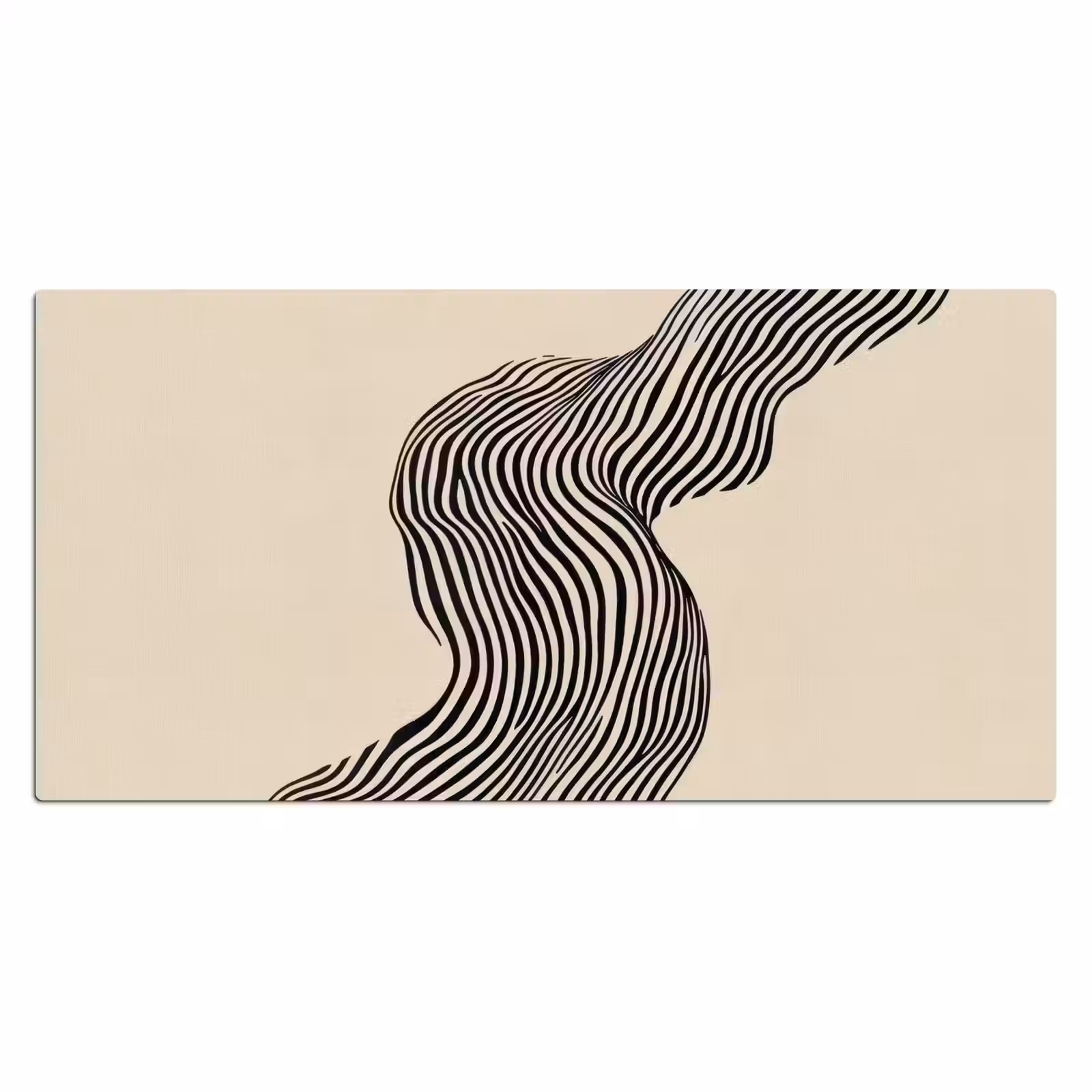 Bureau onderlegger - Golvend - Lijnen - Abstract - Silhouet — 1