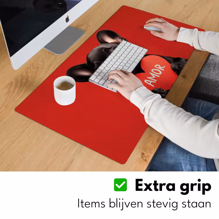 Bureau onderlegger - Amor - Hond - Hartje - Rood — 5
