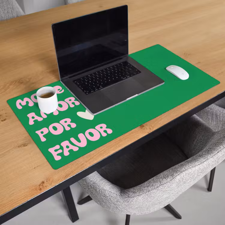 Bureau onderlegger - Amor - Valentijn - Groen - Tekst — 2