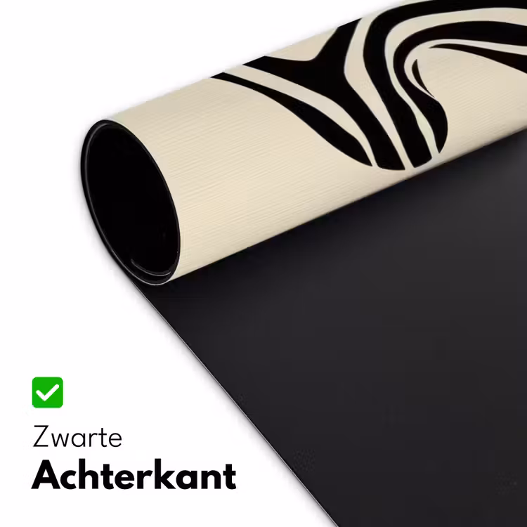 Bureau onderlegger - Beige - Lijnen - Golvend - Abstract — 4
