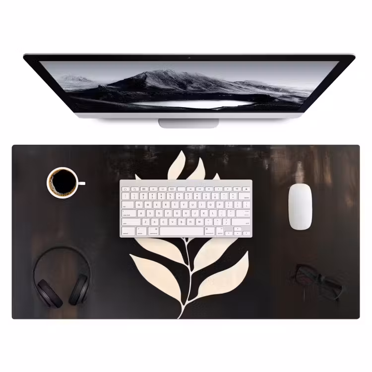 Bureau onderlegger - Blad - Wit - Minimalistisch — 3