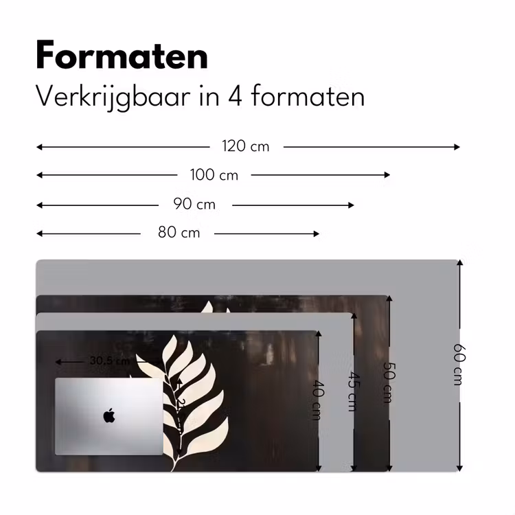 Bureau onderlegger - Blad - Wit - Minimalistisch — 7