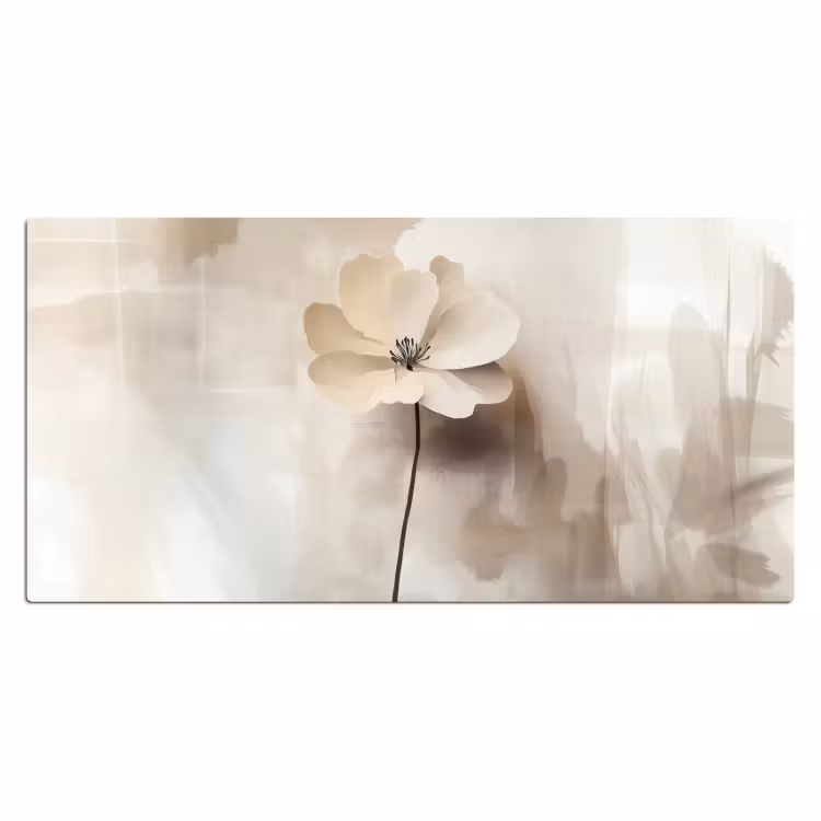 Bureau onderlegger - Bloem - Beige - Verf - Schaduw — 1