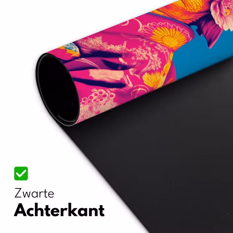 Bureau onderlegger - Bloemenkrans - Hagedis - Kimono - Paars — 4