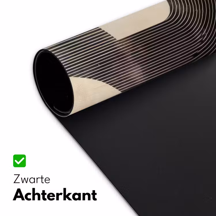 Bureau onderlegger - Boog - Strepen - Minimalistisch - Zwart — 4