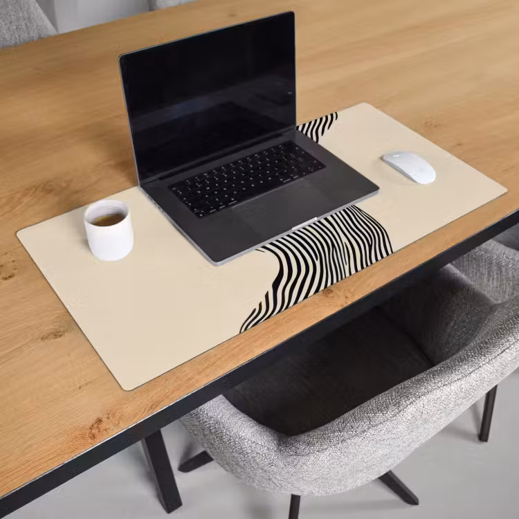 Bureau onderlegger - Golvend - Lijnen - Abstract - Silhouet — 2
