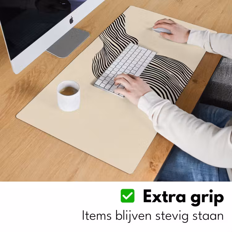 Bureau onderlegger - Golvend - Lijnen - Abstract - Silhouet — 5