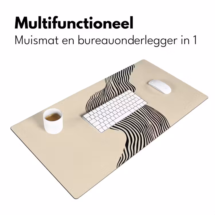 Bureau onderlegger - Golvend - Lijnen - Abstract - Silhouet — 6