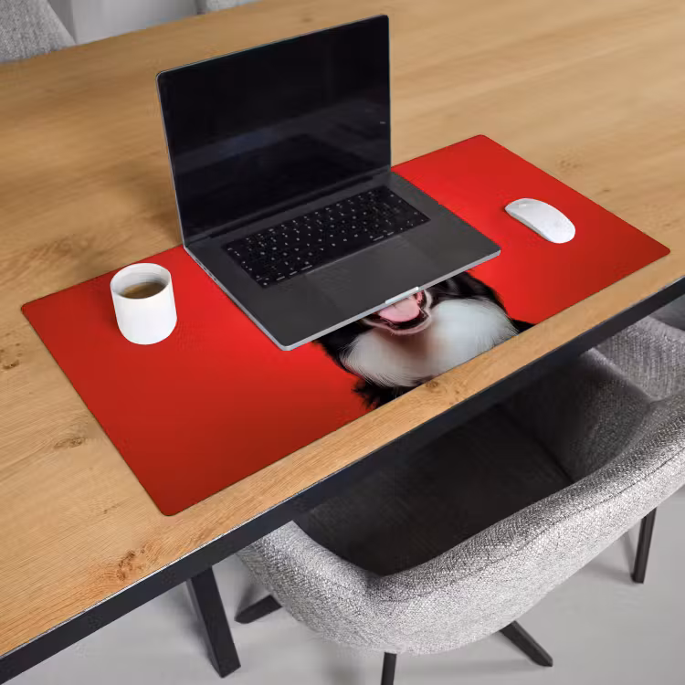 Bureau onderlegger - Hond - Hartjesbril - Loveyou - Rood — 2