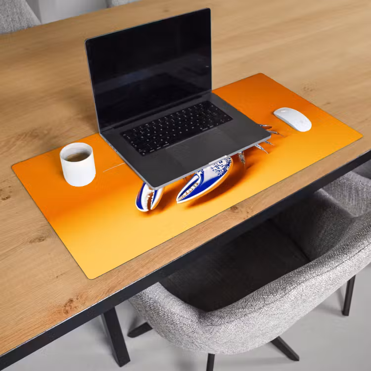Bureau onderlegger - Kreeft - Delftsblauw - Schild - Stoer - Oranje — 2