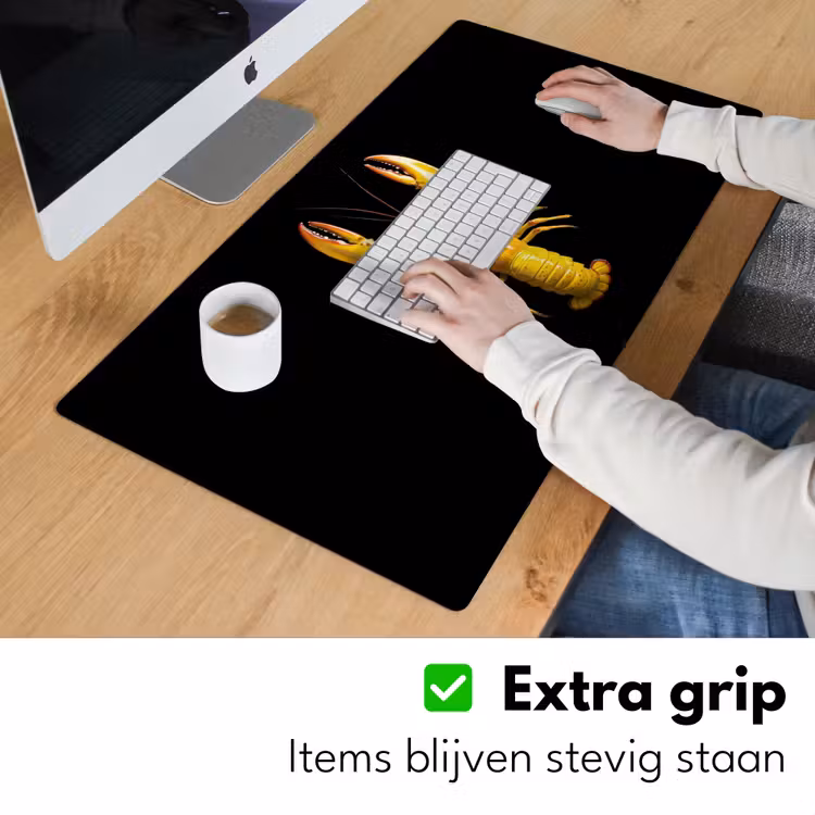 Bureau onderlegger - Kreeft - Geel - Stippen - Effen — 5