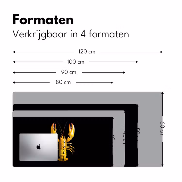 Bureau onderlegger - Kreeft - Geel - Stippen - Effen — 7