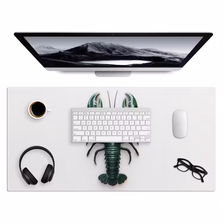 Bureau onderlegger - Kreeft - Glossier - Groen - Wit — 3