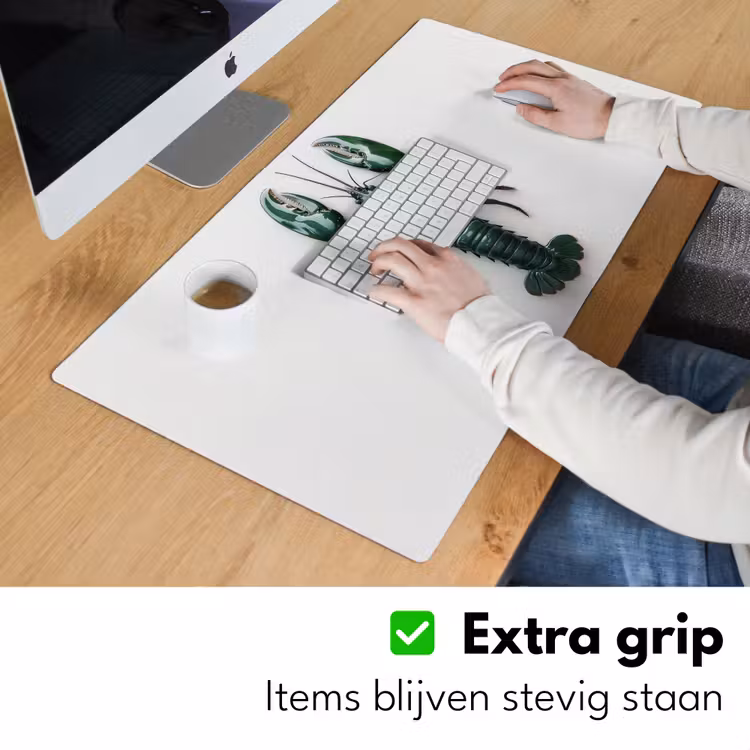 Bureau onderlegger - Kreeft - Glossier - Groen - Wit — 5