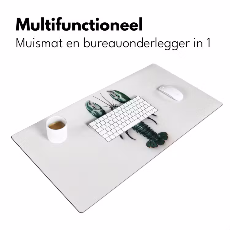 Bureau onderlegger - Kreeft - Glossier - Groen - Wit — 6