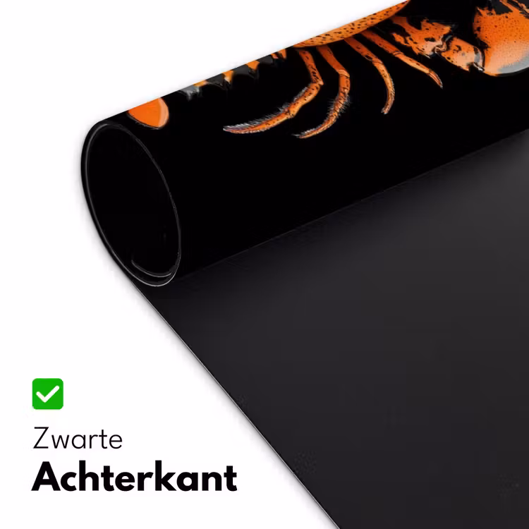 Bureau onderlegger - Kreeft - Oranje - Zwart - Modern — 4
