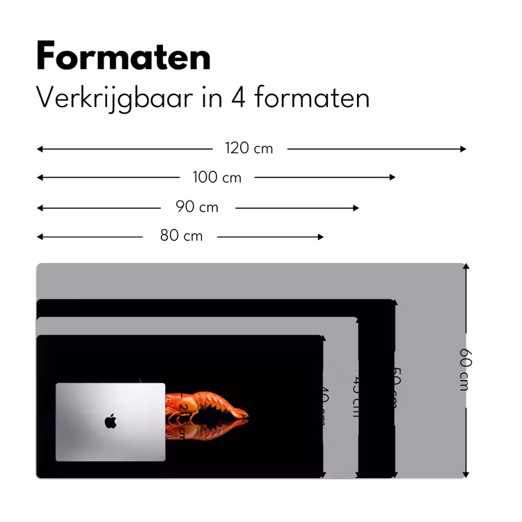Bureau onderlegger - Kreeft - Oranje - Zwart - Opvallend — 7
