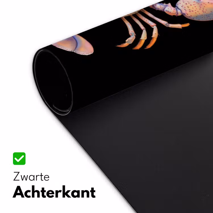 Bureau onderlegger - Kreeft - Roze - Zacht - Zwart — 4