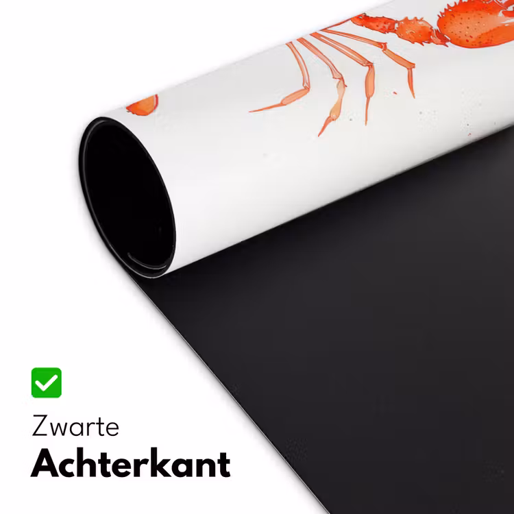 Bureau onderlegger - Kreeft - Waterverf - Aquarel - Oranje — 4