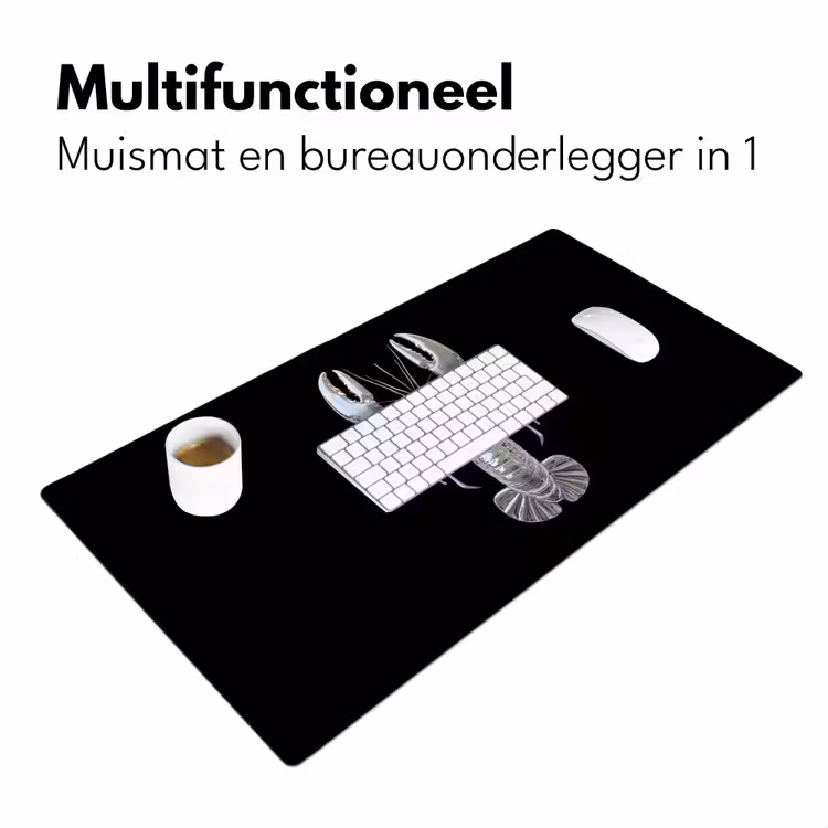 Bureau onderlegger - Kreeft - Zilver - Metallic - Luxe — 6
