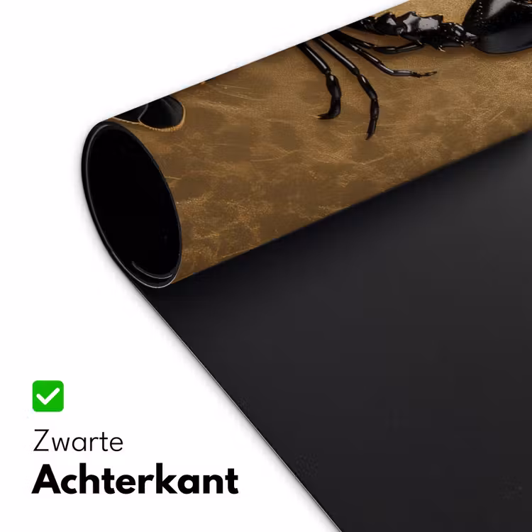 Bureau onderlegger - Kreeft - Zwart - Goud - Luxe — 4