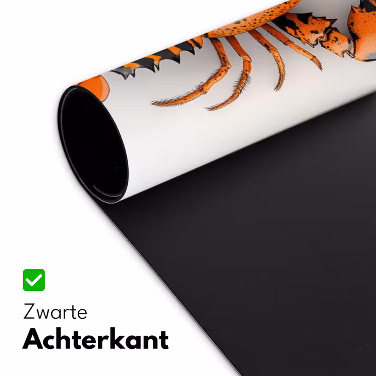Bureau onderlegger - Kreeft - Zwart - Oranje - Wit - Uniek — 4