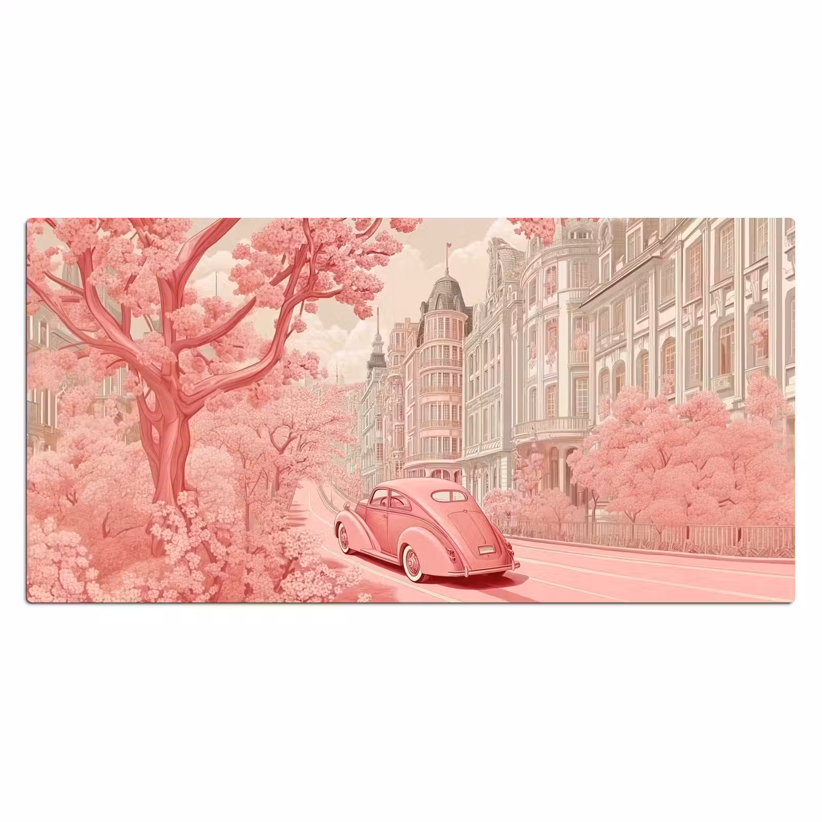 Bureau onderlegger - City - Car - Pink — 1