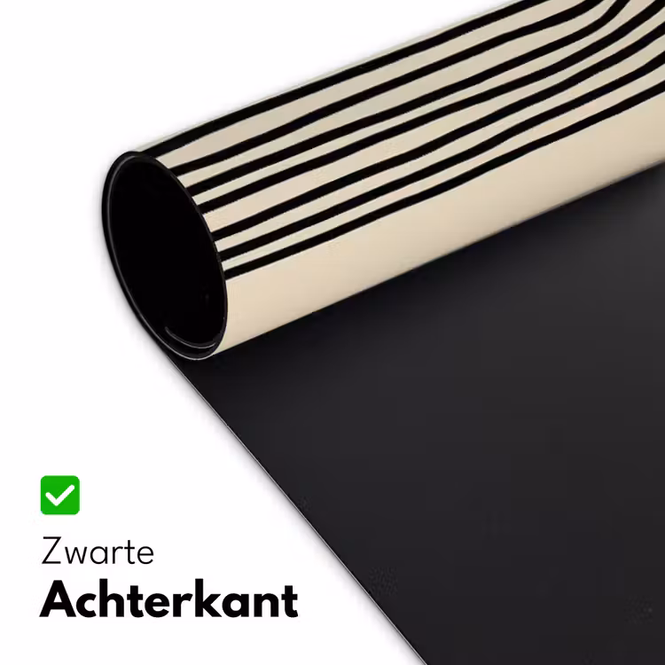 Bureau onderlegger - Boogvormen - Zwart - Strak — 4