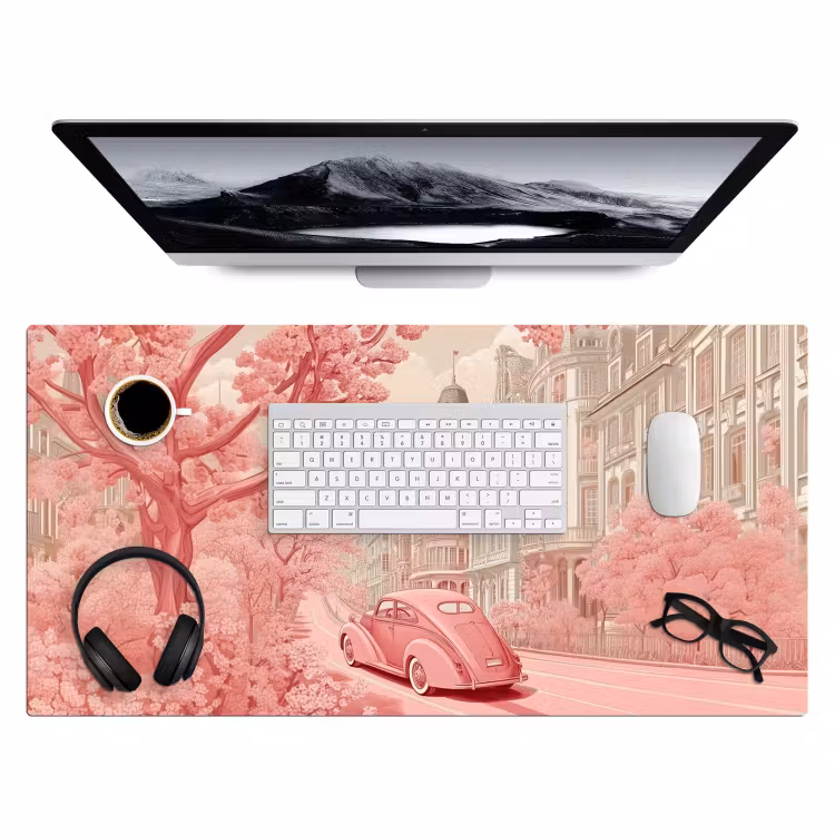 Bureau onderlegger - City - Car - Pink — 3