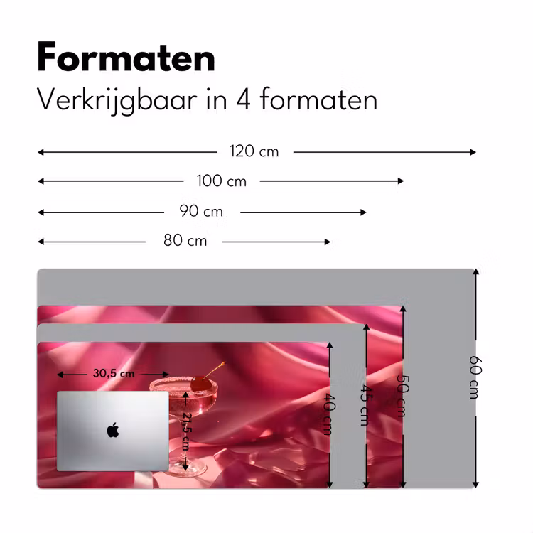 Bureau onderlegger - Cocktail - Pink - Luxe — 7