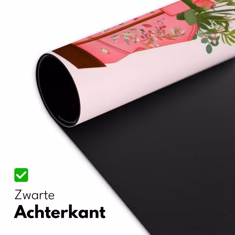 Bureau onderlegger - Cowboylaarzen - Roze - Boeket - Bloemen — 4