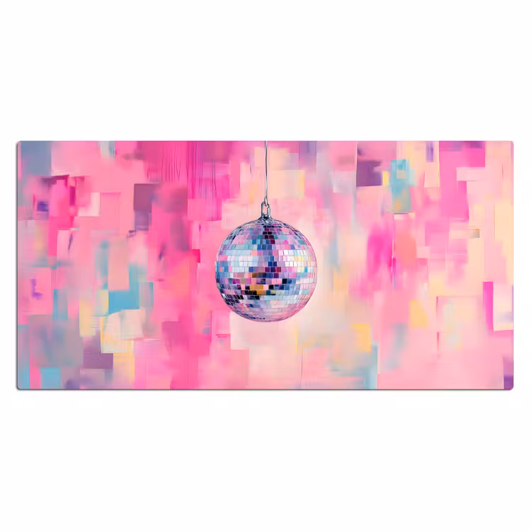 Bureau onderlegger - Discobal - Pink - Verf — 1