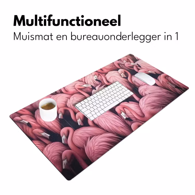 Bureau onderlegger - Flamingo - Roze - Dieren — 6