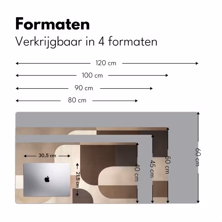 Bureau onderlegger - Geometrisch - Geweven structuur - Modern — 7