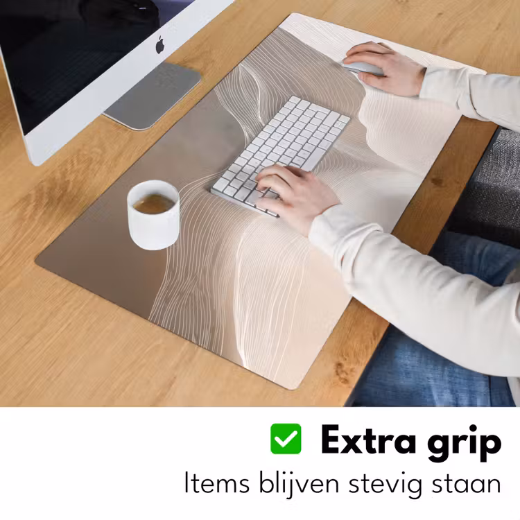 Bureau onderlegger - Golvende lijnen - Luchtstromen - Harmonieus — 5